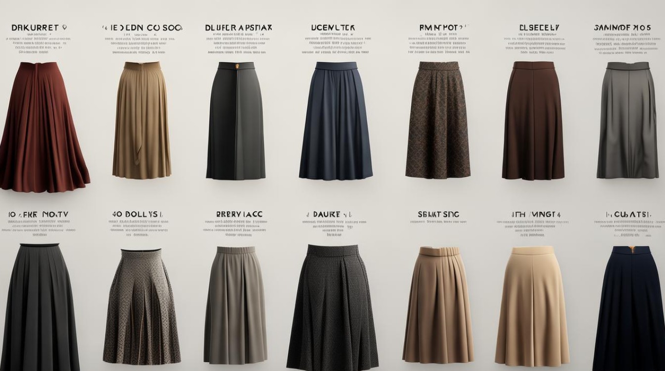 What Are the Different Types of Lower Body Skirts in English?-图1