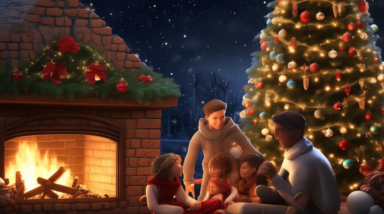 Which Four Words Relate to Christmas?-图2