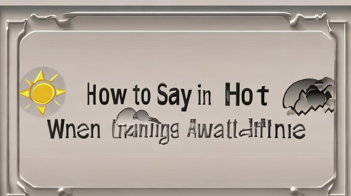 How to Say Hot in English for Weather: Best Synonyms & Phrases-图4