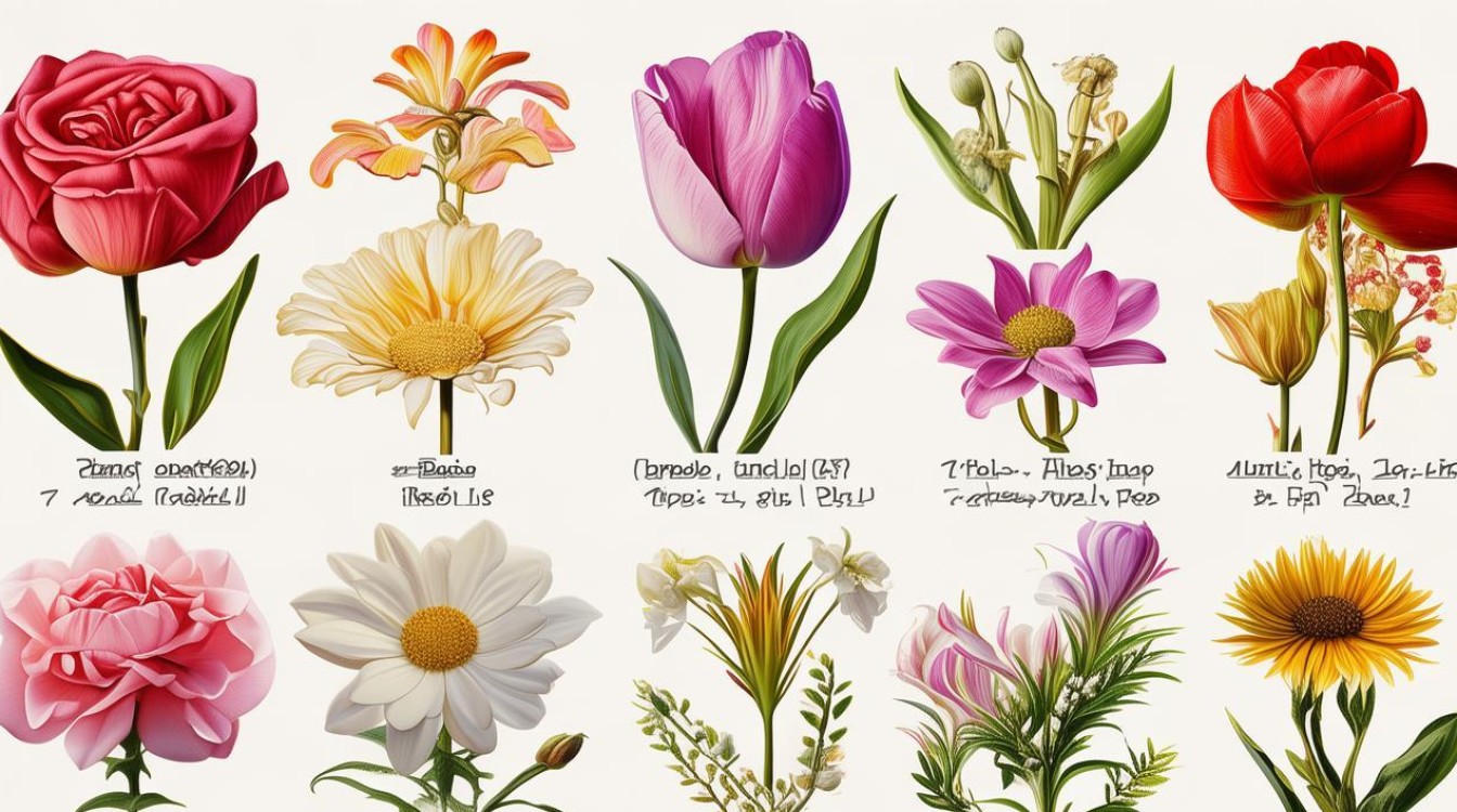 常见花卉品种及其英文名称有哪些？-图1