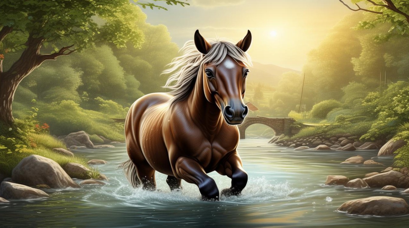 Can The Little Horse Crossing the River Teach You English?-图2
