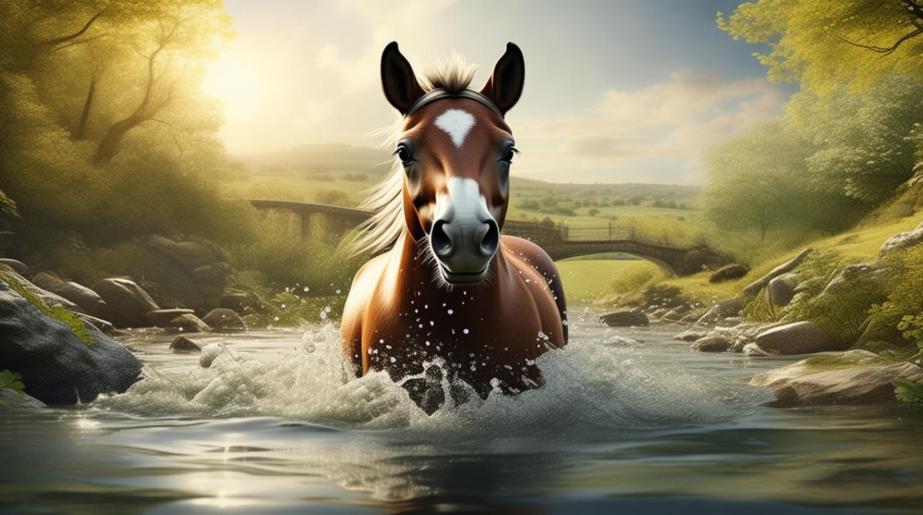 Can The Little Horse Crossing the River Teach You English?-图3