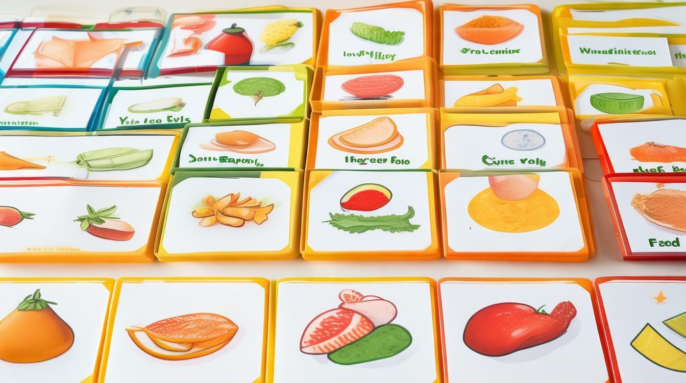 如何用趣味英语单词卡片教幼儿园孩子学习食物词汇？-图3