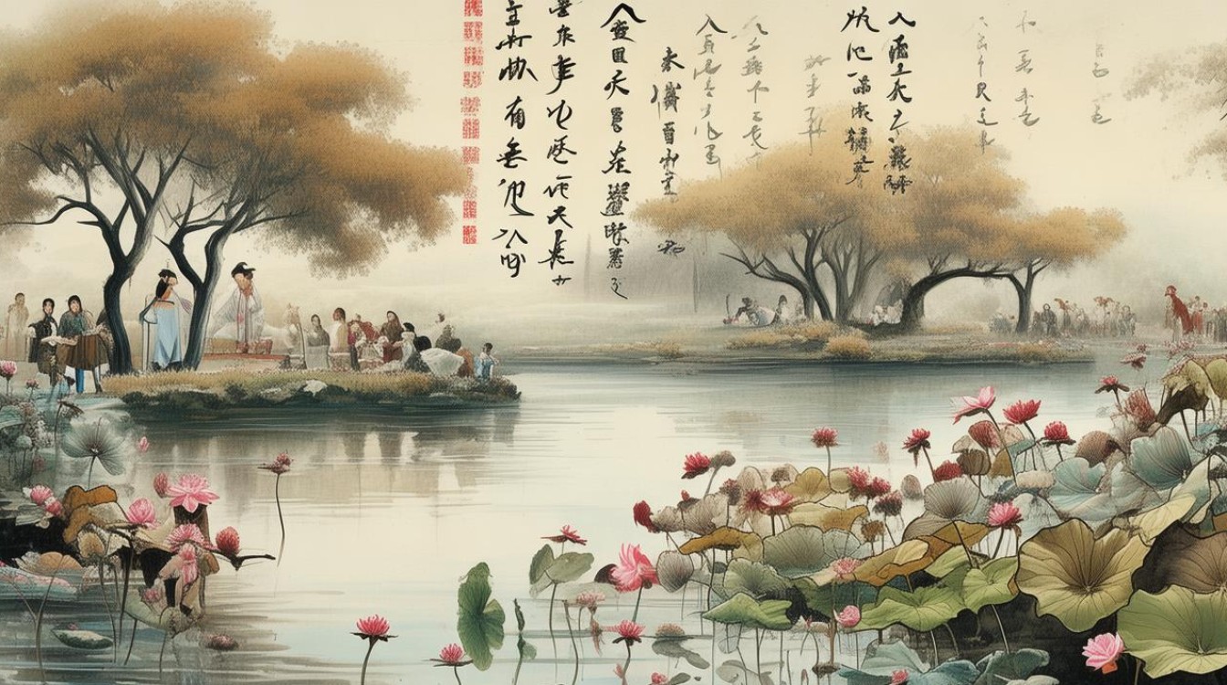兴庆宫残荷如北宋山水？银发老人水书敦煌残卷引太平鸟纷飞-图4