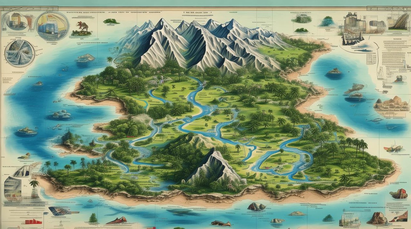 如何写好雅思作文地图题中的海岛场景？-图3