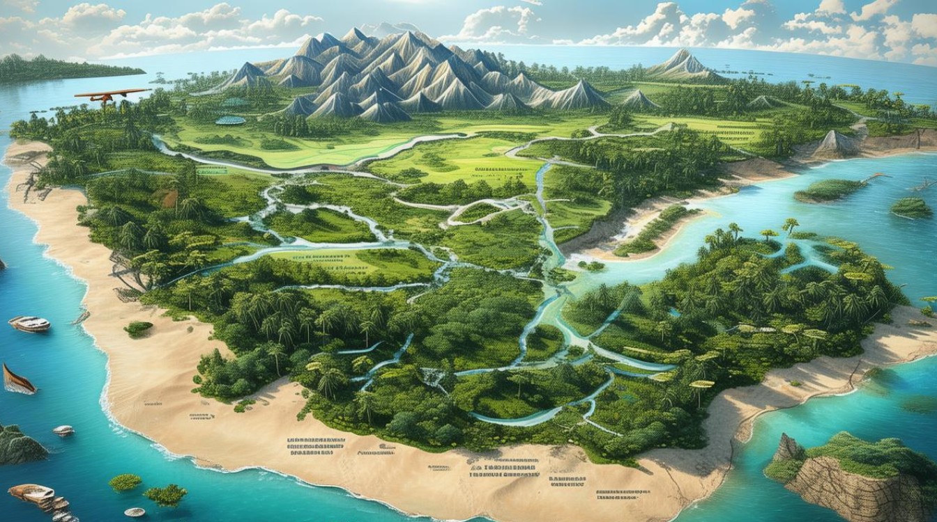 如何写好雅思作文地图题中的海岛场景？-图4