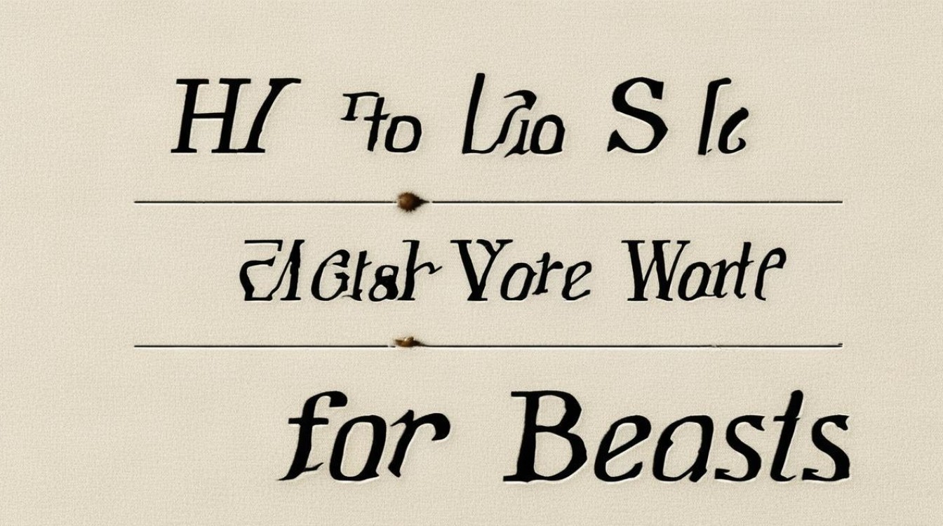 How to Spell the English Word for Beast-图1