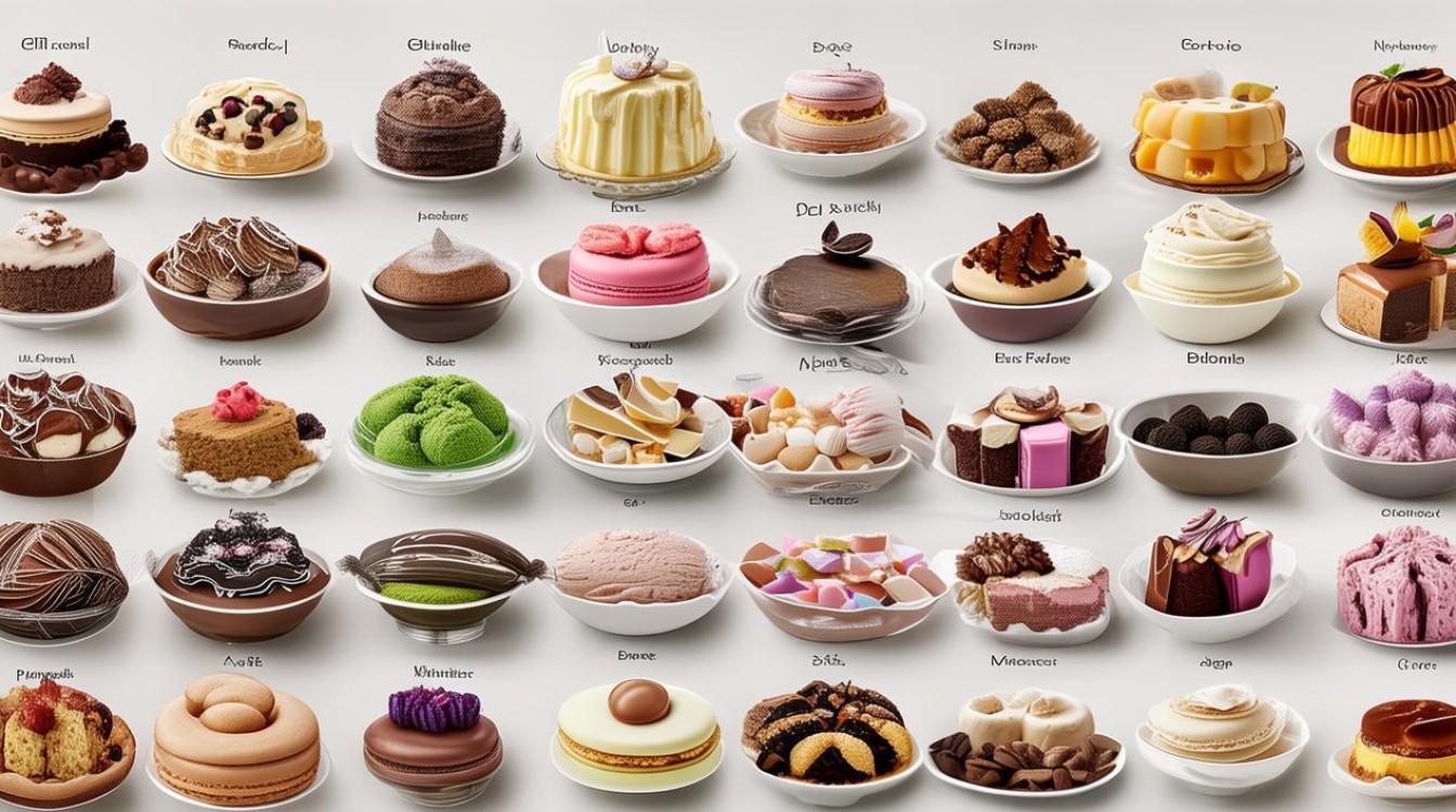 What Are the English Terms for All Types of Desserts, From Classic to Rare?-图3